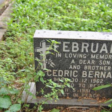 FEBRUARY Cedric Bernard 1962-1981
