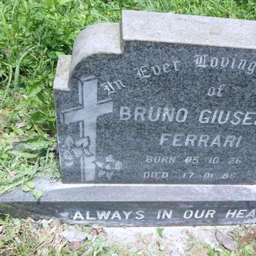 FERRARI Bruno Giuseppe 1926-1986