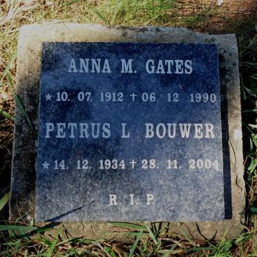 GATES Anna M. 1912-1990 :: BOUWER Petrus L. 1934-2004