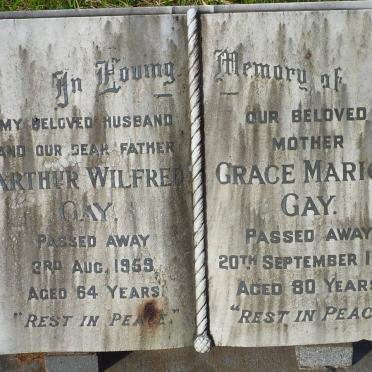 GAY Arthur Wilfred -1959 &amp; Grace Marion -1976