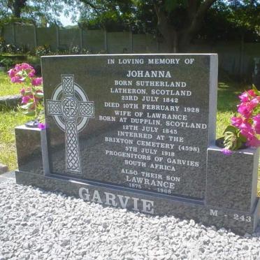 GARVIE Lawrance 1845-1918 &amp; Johanna SUTHERLAND 1842-1928 :: GARVIE Lawrance 1875-1968