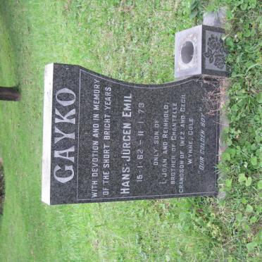 GAYKO Hans-Jurgens Emil 1962-1973