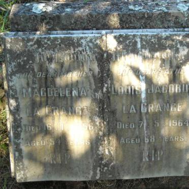 GRANGE Louis Jacobus, La -1964 &amp; Magdalena -1956