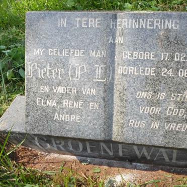 GROENEWALD Pieter L. 1931-1991