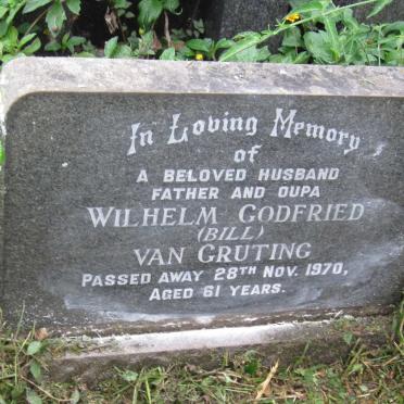 GRUTING Wilhelm Godfried, van -1970