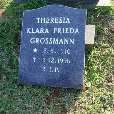 GROSSMANN Theresia Klara Frieda 1910-1996