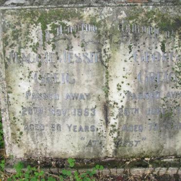 GREIG George -1954 &amp; Maggie Jessie -1953