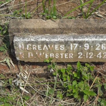 GREAVES N. 1926 :: WEBSTER R.D. -1942