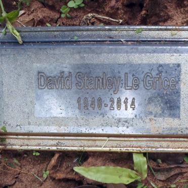 GRICE David Stanley, le 1940-2014