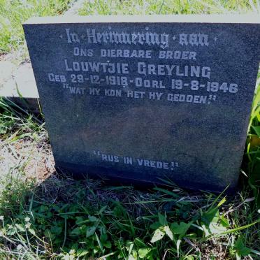 GREYLING Louwtjie 1918-1946