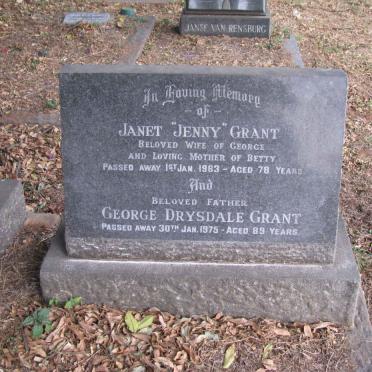 GRANT George Drysdale -1975 &amp; Janet -1963