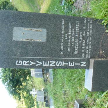 GREYVENSTEIN Hercules Albertus 1943-1975