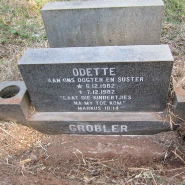 GROBLER Odette 1982-1982