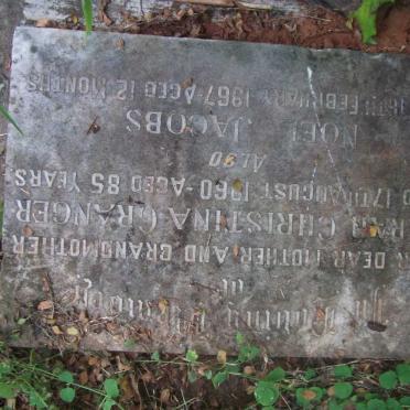 GRANGER Sarah Christina -1960 :: JACOBS Noel -1967