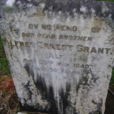 GRANT Alfred Ernest -1940