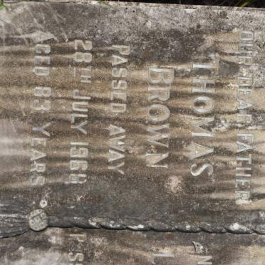 GREENLEES William James -1941 :: BROWN Thomas -1968 &amp; Elizabeth Lavinia -1965 :: BROWN Kenneth Gavin -1941