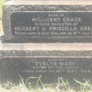 GREEN Millicent Grace -1933 :: GREEN Evelyn Mary -1944 