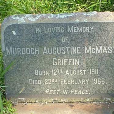 GRIFFIN Murdoch Augustine McMaster 1911-1966