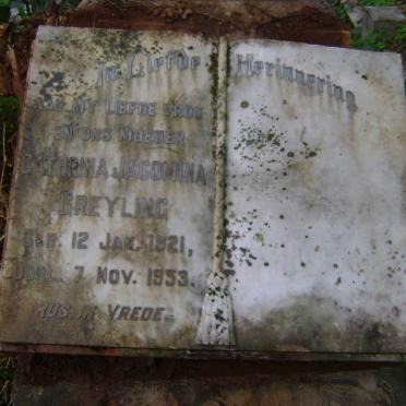 GREYLING Catharina Jacomina 1921-1953