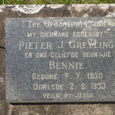 GREYLING Pieter J. 1930-1933