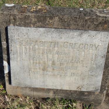 GREGORY Elizabeth nee MILNE 1888-1964