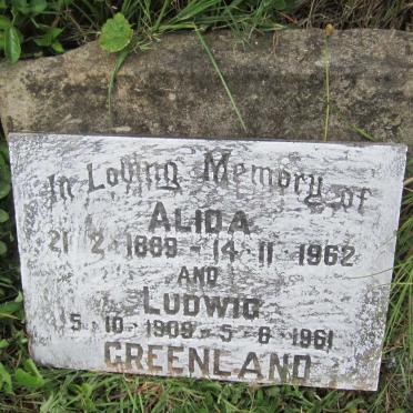 GREENLAND Alida 1889-1962 :: GREENLAND Ludwig 1909-1961