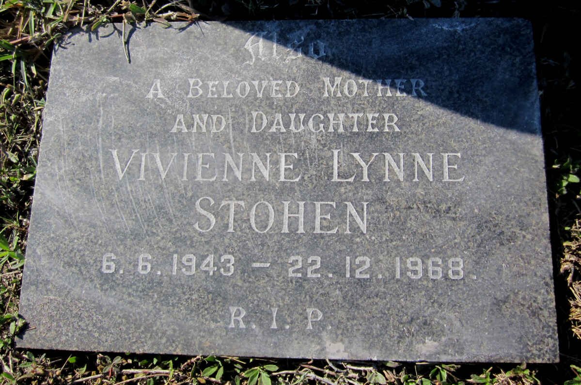 STOHEN Vivienne Lynne 1943-1968
