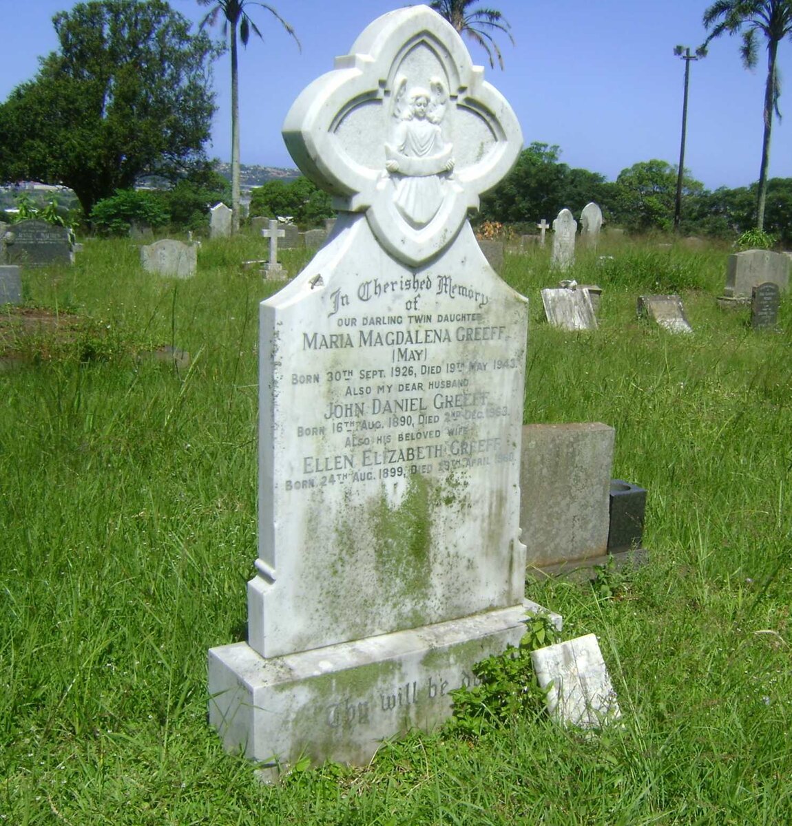 GREEFF John Daniel 1890-1963 &amp; Ellen Elizabeth 1899-1968 :: GREEFF Maria Magdalena 1926-1943