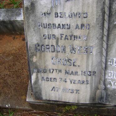 GROSE Gordon West -1962