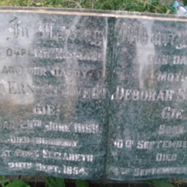 GIE Ernest Evert 1899-1954 &amp; Deborah Susanna 1895-1986