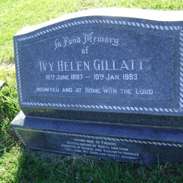 GILLATT Ivy Helen 1897-1983