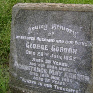 GORDON George -1952 &amp; Constance May -1968