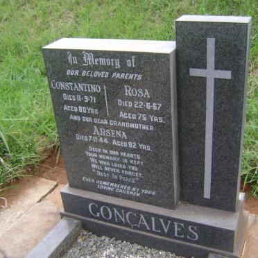 GONCALVES Constantino -1971 &amp; Rosa -1967 :: GONCALVES Arsena -1944