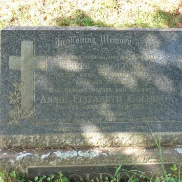 GOLDING Joseph -1957 &amp; Annie Elizabeth -1976