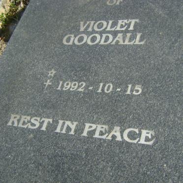 GOODALL Leslie Henry -1945 :: GOODALL Violet -1992