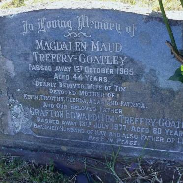 GOATLEY Grafton Edward, TREFFRY -1977 &amp; Magdalen Maud -1965