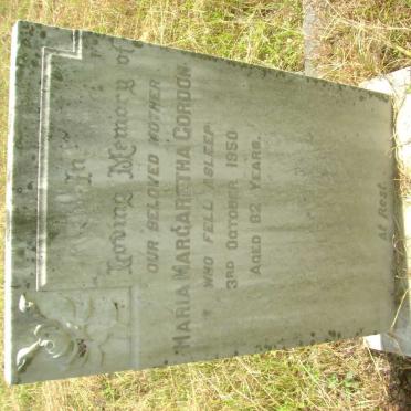 GORDON Maria Margaretha -1950