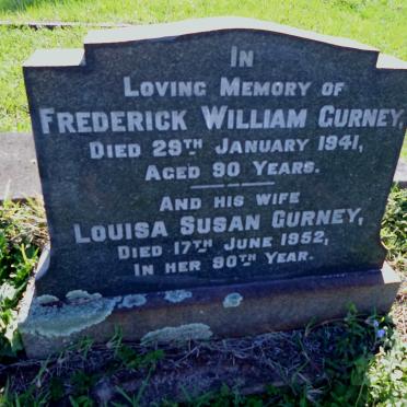 GURNEY Frederick William -1941 &amp; Louisa Susan -1952