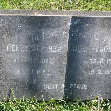 HARTZE Joseph Johannes 1937-1987 :: HARTZE Henry Stephen 1943-1966 :: 