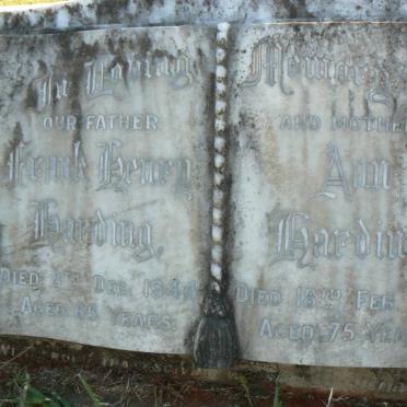 HARDING Frank Henry -1944 &amp; Ann -1954