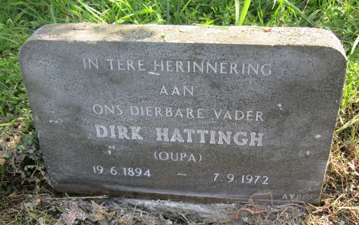 HATTINGH Dirk 1894-1972