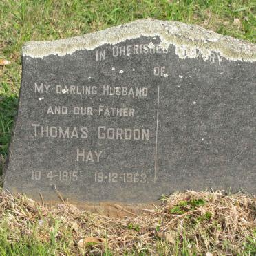 HAY Thomas Gordon 1915-1963