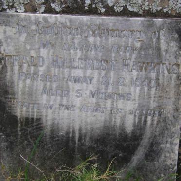 HAWKINS Gerald Hillerest -1940