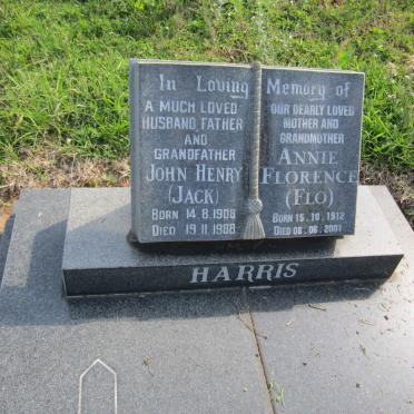 HARRIS John Henry 1908-1988 &amp; Annie Florence 1912-2001