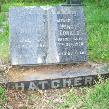 HATCHER Henry Donald -1970 &amp; Norah -1968