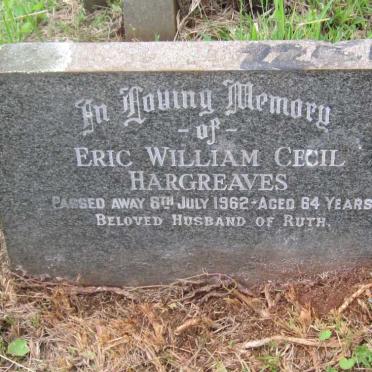 HARGREAVES Eric William Cecil -1962
