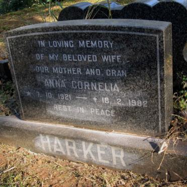 HARKER Anna Cornelia 1921-1982
