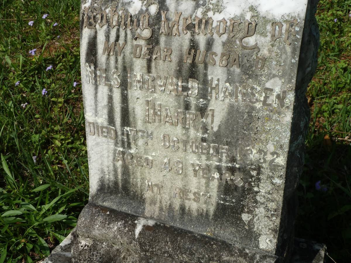 HANSEN Nils Ingvald -1932 