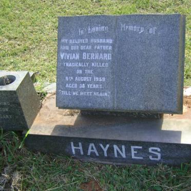 HAYNES Vivian Bernard -1959