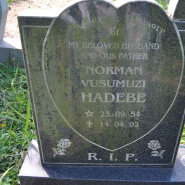 HADEBE Norman Vusumuzi 1954-2002